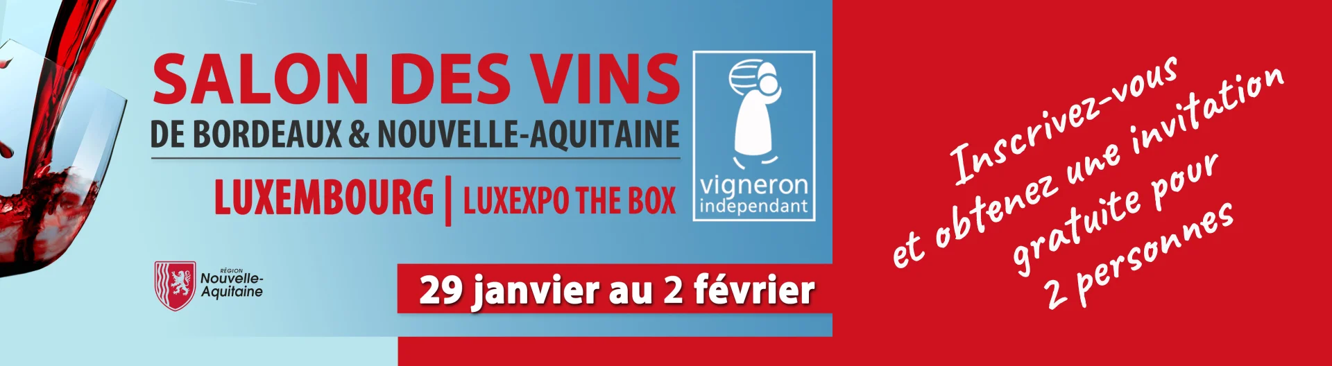 Château Gûnes au 19ème Salon des Vins des Vignerons Indépendants de Bordeaux et Nouvelle Aquitaine au Luxembourg